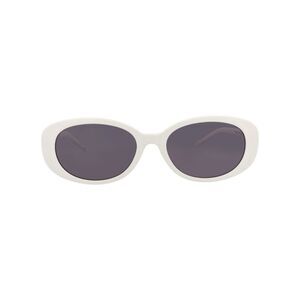 Gucci Round-Frame Injection Sunglasses White Womens
